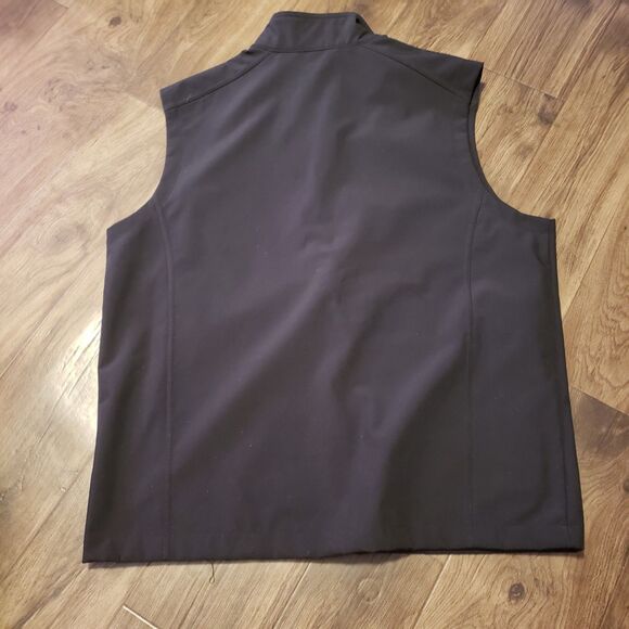 Port Authority Black Sleeveless Zip Up Jacket Sz XL - Picture 4 of 7